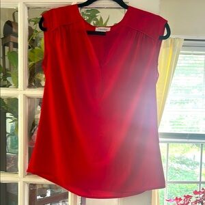 Calvin Klein Women's Vivid Red Blouse